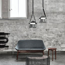 Nordic Glass Chandelier Leather Hanging Light Danish Pendant Lamp by Ljojo