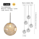 LED Staircase Chandelier Modern Glass Hollow Sphere Ljojo