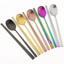 Ljojo Matte Stainless Steel Western Tableware Set - 8pcs