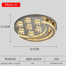 Chandeliers for Living Room Modern LED Heart Shaped Crystal Pendant Light by Ljojo