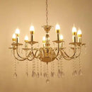 French Gold Iron Art Pendant Lantern Pavilion Wedding Props Ljojo