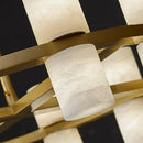 Ljojo Marble Copper LED Chandeliers: High-end Modern Gold Hanging Lamps for Home Decor