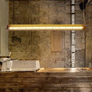 Ljojo Industrial Retro Glass Pendant Lighting for Office Bar Dining Room - LED Hanging Fixture