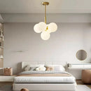 Modern Ball Restaurant Glass LED Chandelier Cream Style Home Decor Hanging Lamp by Ljojo