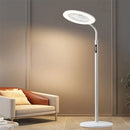Ljojo LED Full Spectrum Fan Light - White Circular Ring - Three Color Light Source