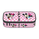 Ljojo Mickey Minnie Pen Pouch: Big Capacity Pencil Case & Makeup Bag for All