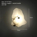 Ljojo Marble Wall Lamp: Luxury Irregular Stone LED Fixture for Indoor Living Room & Dining Room