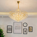 Ljojo Crystal Ceiling Chandelier Nordic Golden Living Room Pendant Lamp Fixture