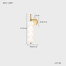 Cream Bubble LED Metal Glass Wall Lamp Nordic Stylish Bedroom Bar Light Ljojo