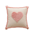 Ljojo Love Tassel Cushion Cover 45x45 Cotton Throw Pillow Home Decor