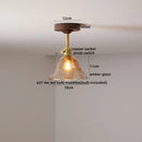 Ljojo LED Glass Ceiling Lamp Modern Yellow Lighting for Home Restaurant Hallway