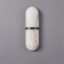 Ljojo LED Semicylinder Wall Light 12W - Imitation Marble Decor Sconce for Home Décor