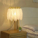 Ljojo Exquisite Ostrich Feather Chandelier for Bedroom Living Dining Room - Nordic Branch Chandelier