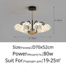 Modern Creativity Chandelier Flowers Ceiling Light Luxe for Bedroom Living Room - Ljojo