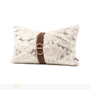 Ljojo Light Luxury Wool Blend Splicing Waist Pillow