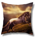 Fine Horse Print Cushion Cover for Home Decor by Ljojo