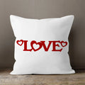Ljojo LOVE Print Cushion Cover for Home Decor