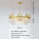 Crystal Glass Pendant Light LED Chandelier Modern Elegant Nordic Living Room Dining Bedroom by Ljojo