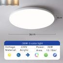 Ljojo LED Ceiling Light: Waterproof Dustproof Kitchen Bedroom Bathroom Living Room Indoor Lamp