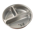 Ljojo 3-Grid Stainless Steel Kids Food Plate - Cute & Durable Divided Dish