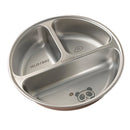 Ljojo 3-Grid Stainless Steel Kids Food Plate - Cute & Durable Divided Dish