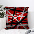Geometric Red & Black Abstract Pillow Covers by Ljojo