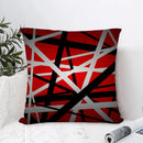 Geometric Red & Black Abstract Pillow Covers by Ljojo
