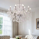 French Luxury Crystal Chandelier Hanging Lamp for Living Room - Ljojo Glass Suspend Lamp