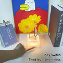 Ljojo Mini LED Flower Night Light Cute Small Table Lamp Bedroom Ambient Lights