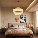 Modern Japanese Wabi Sabi Cloth Pendant Light Chandelier for Bedroom Living Rooms by Ljojo
