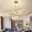 Ljojo Modern Acrylic LED Ring Chandelier for Home & Restaurant Decoration