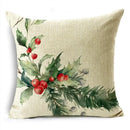 Ljojo Merry Christmas Linen Pillow Case 18*18in