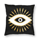 Evil Eye Black Art Cushion Cover Mystery Spirit Pillowcase by Ljojo