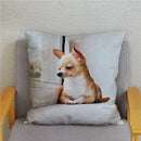 Chihuahua Dog Printed Cushion Cover by Ljojo for Home Decor
