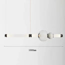 Nordic Design Chandelier Glass Long Tube Pendant Lamp for Home Decor by Ljojo