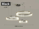 Ljojo Minimalist Circular Chandelier Pendant Lamp for Minimalist Living and Dining Rooms
