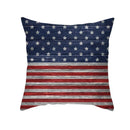Ljojo LOVE USA Patriotic Letters Decorative Cushion Cover - Cartoon Style Home Decor Pillowcase