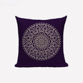 Ljojo Mandala Boho Retro Designer Linen Cushion Cover 45*45cm for Sofa