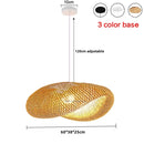Chines Style Bamboo Woven Chandelier Tea Room LED Lighting by Ljojo