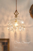 Ljojo Medieval Crystal Wall Lamp Bedroom Living Room Luxury French Glass Lights