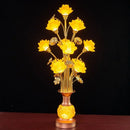 Ljojo LED Lotus Table Lamp: Illuminating Buddha's Presence in Worship Settings