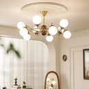 French Retro Glass Ball Chandelier Pendant Lamp Home Decor Lighting by Ljojo