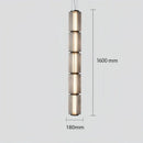 Nordic Cylindrical Glass LED Pendant Light | Luxury Minimalist Hanging Lamp for Home - Ljojo