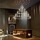 Ljojo European Palace K9 Crystal Chandelier - Elegant LED Pendant Lamp for Living & Dining Room