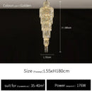 Ljojo Luxury Crystal Chandelier for Villa Living Rooms and Hotel Halls