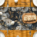 Ljojo 3D Effect Floral Table Runner for Farmhouse Dining Decor
