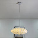 Designer Silk Pendant Lamp: Elegant Living Room Lighting by Ljojo
