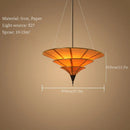 Ljojo Hand-Knitted LED Pendant Light Medieval Bauhaus Umbralate Plated Chandelier