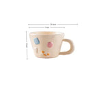Ljojo Macaron Color Coffee Mug - 400ML Cute Ceramic Cup