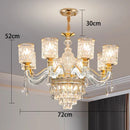 Ljojo Luxury Crystal Chandelier Pendant Light for Living & Dining Room